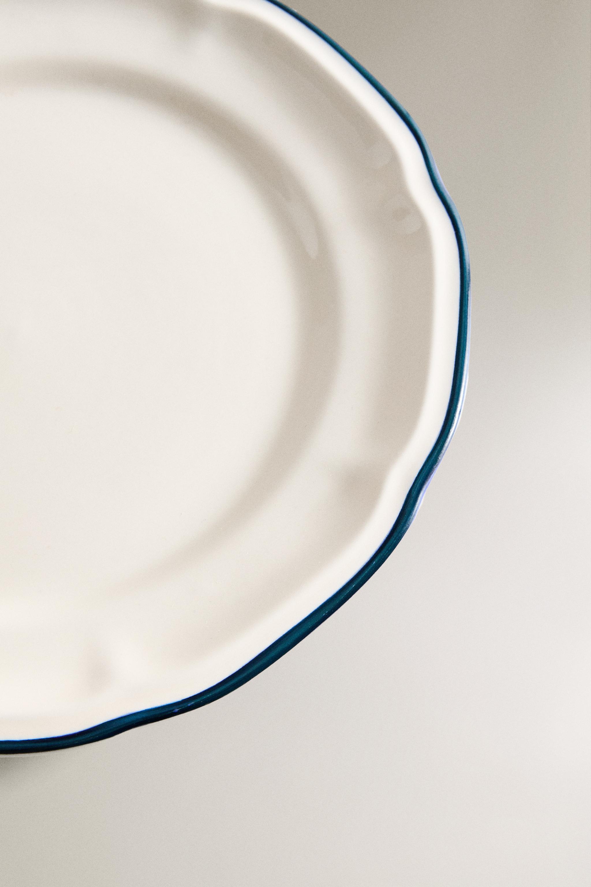 ASSIETTE À DESSERT BORD CONTRASTANT